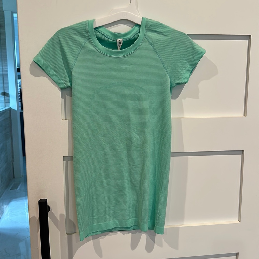 Teal Lululemon Swift Tech Tee- Regular Length - image 1